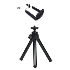 Mini Flexible Tripod 2 Section Stand Holder for Projector Camera Aluminum Alloy Desktop Tripod for Mobile Phone
