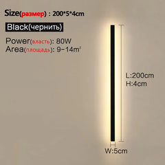 Waterproof Wall Light Outdoor Garden Wall lamps LED Lights Modern Nordic  Living Room TV Background IP65 110/220v Wall washer