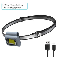 Multifunctional LED Portable Light with Magnetic Charging Light Clothespin Running Light Silicone Work Headlight Dog Chain Light
