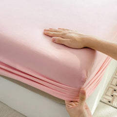 100% Cotton Fitted Bed Sheet with 360 Elastic Band Bedsheet Bedspread