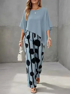Spring Summer New Comfort Crew Neck Short Sleeve Striped Print Wide