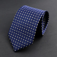 100% Silk Tie 8cm Stripe Slim Necktie Navy Blue Burgundy High Quality For Men Business Meeting Suit Dress Gravatas