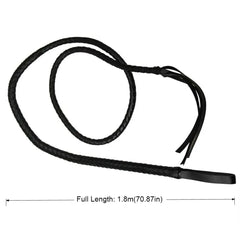 1Pcs Paddles Horse Whip With Handle Leather Equestrian Training Pointer 1.8m Portable Racing Riding Crop for Horse Training