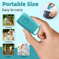 Portable, Rechargeable Dog Training Anti-Barking Device with LED Light (Non-Shock Warning Device)