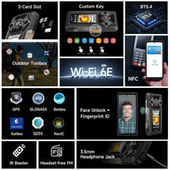 Ulefone Armor 30 Pro 5G Rugged Phone 6.9" 120Hz 32GB+512GB 12800mAh Night Camera 64MP NFC 66W Android 14 Smartphone