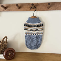 Vintage Stripe High Quality Warm Winter Sweater Clothes for Dog Cat Christmas New Year Knitted Pullover Clothes