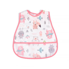 2023New Cartoon Pattern EVA Waterproof Pocket Lunch Feeding Bibs Adjustable Baby Bibs Cute Children Baby Apron Kids Burp Cloths