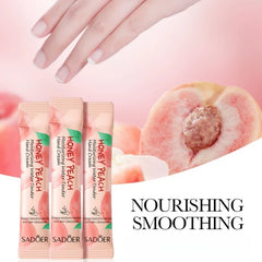 A Box of 20 Sticks, Honey Peach Moisturizing and Hydrating Hand Cream, Portable Moisturizing Stick, Suitable as a Souvenir and Gift