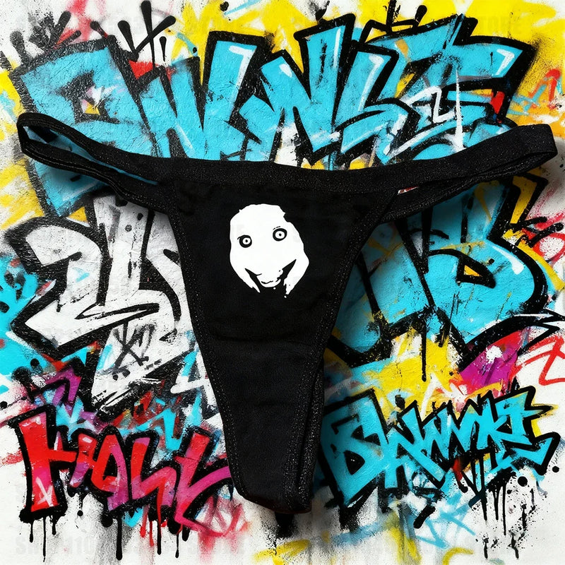 Y2K Women's Underwear Breathable Underwear Fun Dark Hot Printed Underwear Sexy Slimming Underwear Emo Girls