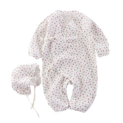 Baby Clothes Newborn Jumpsuit Girls Boys Muslin Cotton Long Sleeve Romper 0-24M