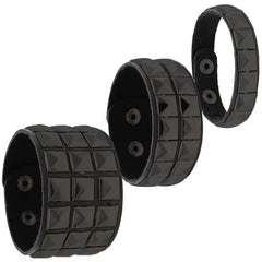 4pcs/set Gothic Punk Rock Square Rivet Bracelet Daily and Party Gothic