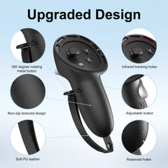 5 IN 1 Silicone Case For Meta Quest 3S VR Protector Lens Cap Soft Grip Cover Shockproof Durable Anti-scratch Accessories