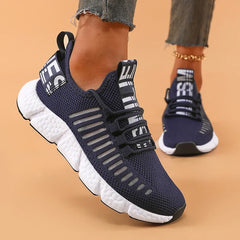 Shoes Woman Outdoor Training Lightweight Sports Soft Sole Comfortable Lace Up Mesh Casual Shoes Large Breathable Sports Shoes