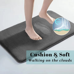 Super Absorbent Floor Mat, Super Absorbent Bath Mat, Super Anti-Slip Coral Velvet Bathroom Floor Mat, Door Mat