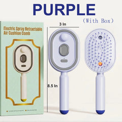 Electric Steaming Hair Straightener Brush Electric Spray Air Cushion