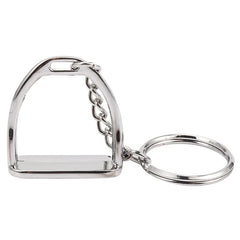 1Pcs Simple Elegant Design Western Stirrup Keychain Key Ring Hanger Tool For Men Women Bag Decoration Equestrian Equine Horse Th