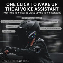 Y10 Motorcycle Bluetooth 5.3 Helmet Headset with Colorful Lights Waterproof Wireless Earphone Hands-free Headset Waterproof