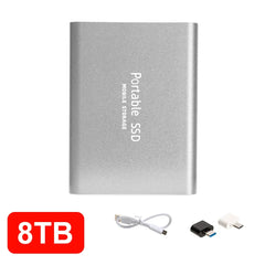 16TB High‑speed Portable External SSD USB 3.1 Type‑c External Hard