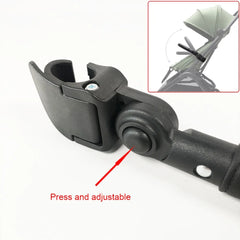 Stroller Armrest For Bugaboo Butterfly 2022~2026 V1/V2 Buggy Bumper Bar With Leather Cover Adjustable Baby Pushchair Accessories