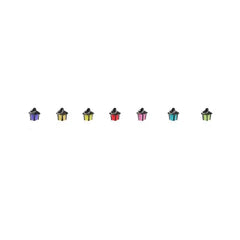 6pcs Garden Miniature Decorative Stakes, Glow-in-the-Dark, Bonsai Mini Decorations, Party Crafts