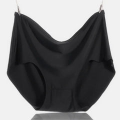 4Pcs Women Plus Size High Waist Ice Silk Boy Shorts Sexy Ultrathin Breathable Soft Underwear Panties Lingerie for 55-125kg