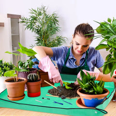 Thickened Waterproof Mats Garden Soil Change Mats Gardening Tools Plant Flower Pot Reusable Transplanting Change Pot Plant Mats