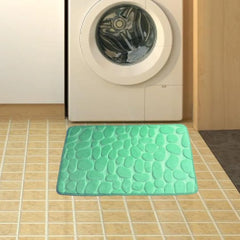 Cobblestone Embossed Bath Mat Non-slip Carpets Water Absorption Washable Bathtub Floor Rug Shower Doormat Bathroom Decor