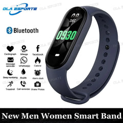 M7 Smart Band Watch Men Women Silicone Heart Rate Smart Band Varied Dial Fitness Tracker Fitness Sport Bracelet For Android HW12