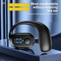 Bluetooth 5.3 Headphone Ear Hook Wireless Earphone LED Display HD Calling Mic Surround Sound Earbud HiFi Stereo Gaming Headset