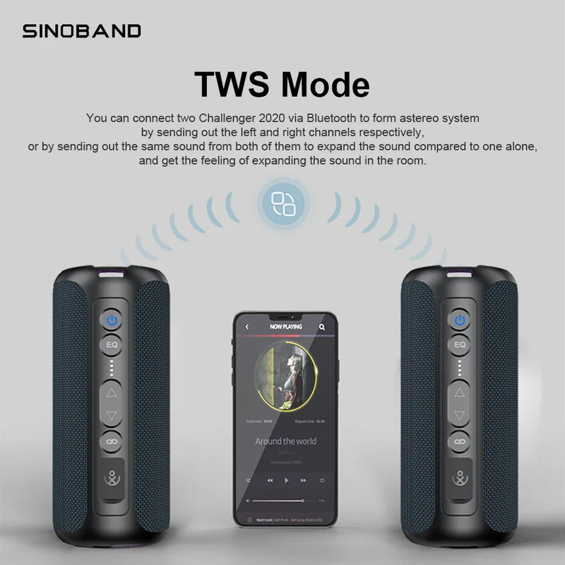 XDobo Sinoband Challenger 50W high-power Bluetooth speaker portable subwoofer stereo IPX7 waterproof wireless Bluetooth speaker