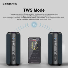 XDobo Sinoband Challenger 50W high-power Bluetooth speaker portable subwoofer stereo IPX7 waterproof wireless Bluetooth speaker