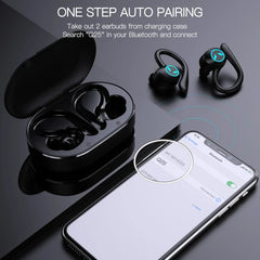Wireless 5.4 Headphone Touch Control Sports Waterproof Bluetooth Earphone HiFi 9D Bass Stereo Earphone Headset With Microphone