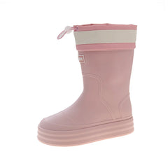Women's Rain Boots Fashion Mid-calf Rubber Boots Outdoor Waterproof Garden Work Shoes Women's Rubber Galoshes Botas Lluvia Mujer