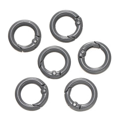 5Pcs Colorful  O Ring Spring Clasp Openable Round Carabiner Keychain Clips Hook Dog Chain DIY Jewelry Buckle Connector