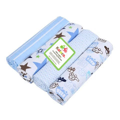 4Pcs/Lot 100% Cotton Muslin Flannel Baby Swaddles Soft Newborns Blankets Baby Blankets Newborn Muslin Diapers Baby Swaddle Wrap