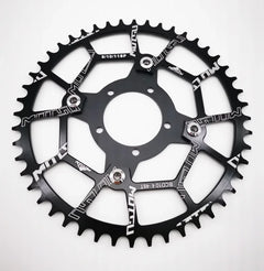 ALLTOO Bike Part Bicycle Crankset Bafang 104BCD Motor Aluminum Alloy Chainring Mid Drive Adapter For Electric E-bike 32T-52T