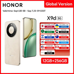 HONOR X9d Global Version 12GB+256GB 5G Smartphone 6.79'' 120Hz Screen 108MP AI Camera 8300 mAh 66W Super Charging