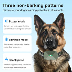 Dog Training Collar Anti Bark Dog Collar Waterproof Rechargeable Pet Remote Control Collar For Electric Shock Vibration Sound