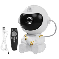 2022 Remote Control Atmosphere Light Robot 360° Rotating Night Light Stepless Dimming Projector Night Lamp Net Red Selfie Light