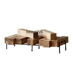 Nordic Coffee Table Solid Wood Creative Simple Living Room Table