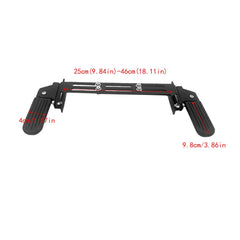 Electric Bike Front Footrest Foldable Retractable Pedal Anti Slip Foot Pegs Universal Adjustable Easy Installation Sturdy