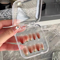 Hot！10/20PCS Press-On Nail Storage Acrylic Boxes Transparent Clear Nail Boxes Jewelry Storage Tool Accessories