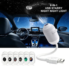 HD 4K Star Galaxy Projector Light 24 In 1 360 Degree Rotatable USB Holographic Night Lamp Eye Friendly Ambient Light For Bedroom