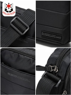 VOLUNTEER Crossbody Bag Men Casual Oxford Cloth Waterproof Phone Bag Man Fashion Commuter Adjustable Shoulder Bags Male 1713-13
