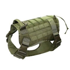 Tactical Dog Collar Adjustable Dog Harness for Medium & Large Breeds Vest Pet with Anti-Pull Design Portable Pet Harness for Dog