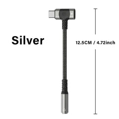 USB C to 3.5mm Audio Adapter with DAC for Gaming Headset Samsung S26 S25 iPhone 17 AUX Cable Converter Plug Kit