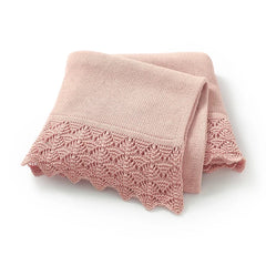 Infant Cotton Baby Blanket Knit Newborn Boy Girl Bedding Quilt Fashion Hollow Out Solid 90*70CM Toddler Swaddle Wrap Super Soft