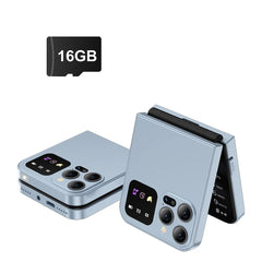 SERVO A50 PRO Flip Mobile Phone 2.4" Display Speed Dial Call Recording Blacklist 2 SIM Unlocked Foldable Cellphones New Version