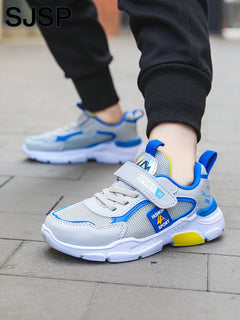 Children's Sports Shoes for Boys, Fashionable Mesh Breathable Casual Sports Shoes, Lightweight Running Shoes, Comfortable