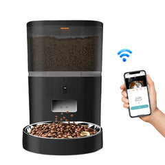 4L With HD Camera Automatic Pet Feeder Cat And Dog Food Automatic Dispenser Suitable For Two Pet Cat And Dog Feeding Remote Feed